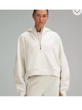 Lululemon Scuba Oversized Half-Zip Hoodie bone Size XS/S